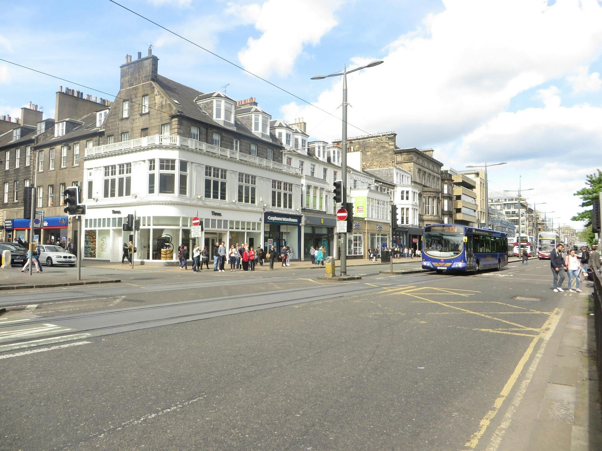 Princes Street in Edinburgh