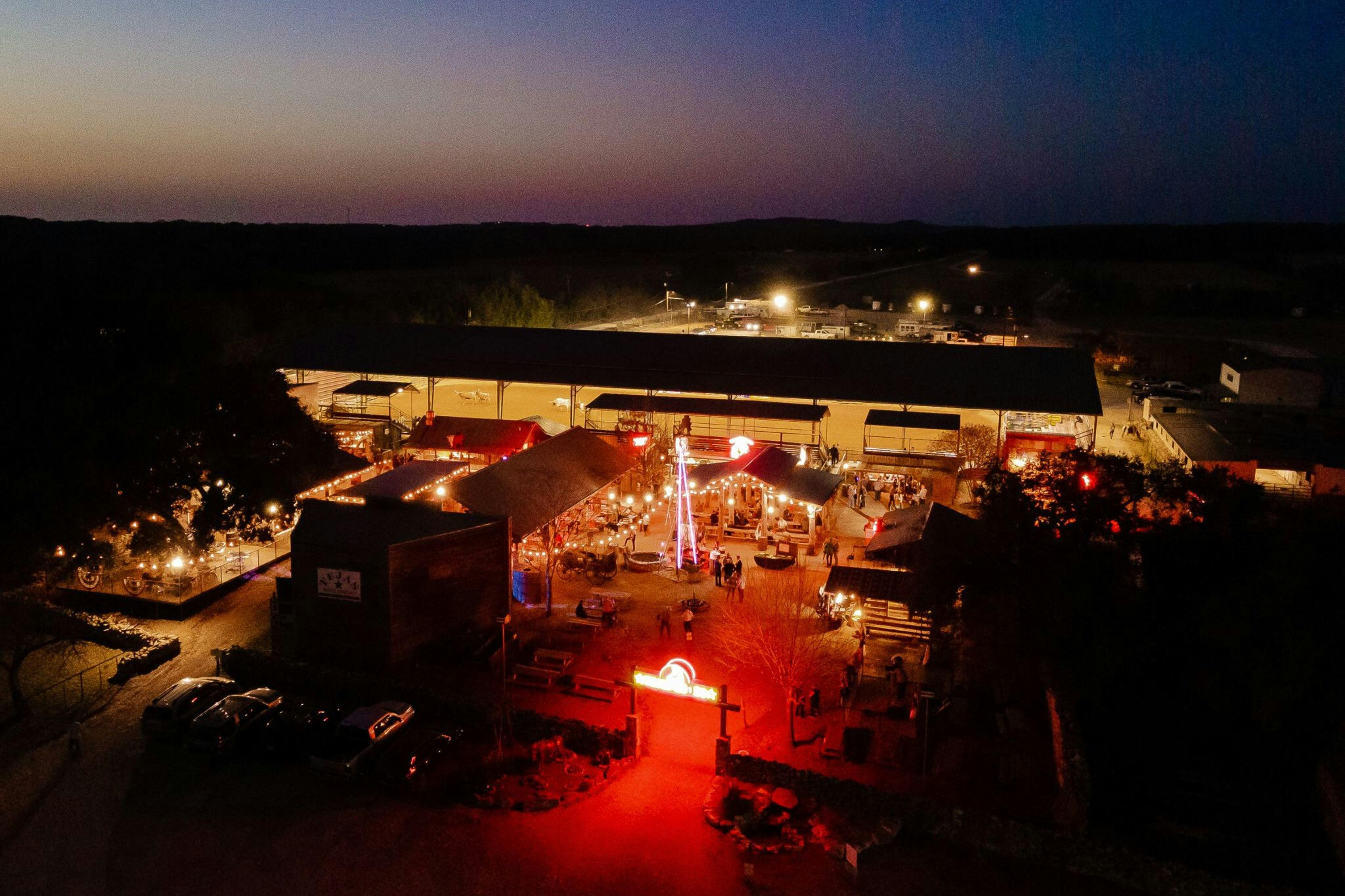 Αεροφωτογραφία των γηπέδων του Ροντέο