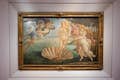 Visita guiada a la Galería de los Uffizi. Pintura del Nacimiento de Venus, Sandro Botticelli (1485)