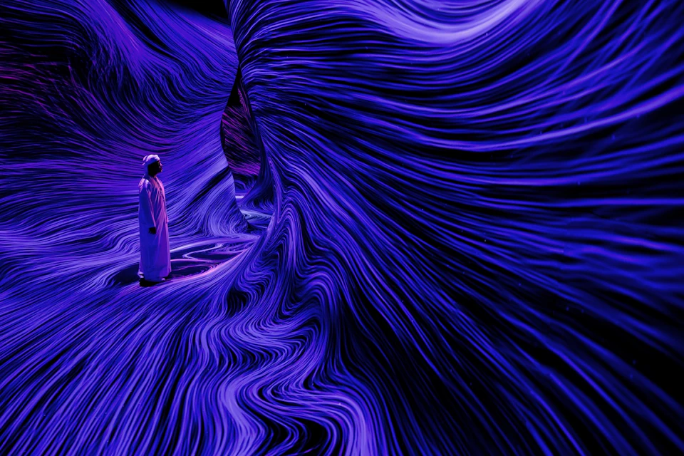 teamLab, Wind Form © teamLab