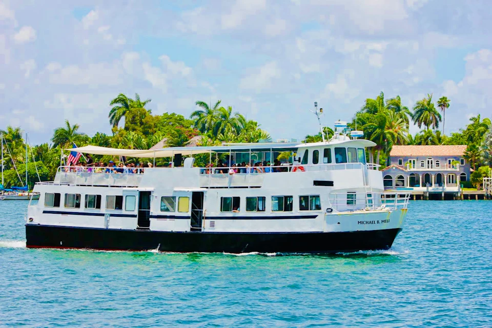 Our Michael B Meli Boat Cruising through Millionaire's Row.