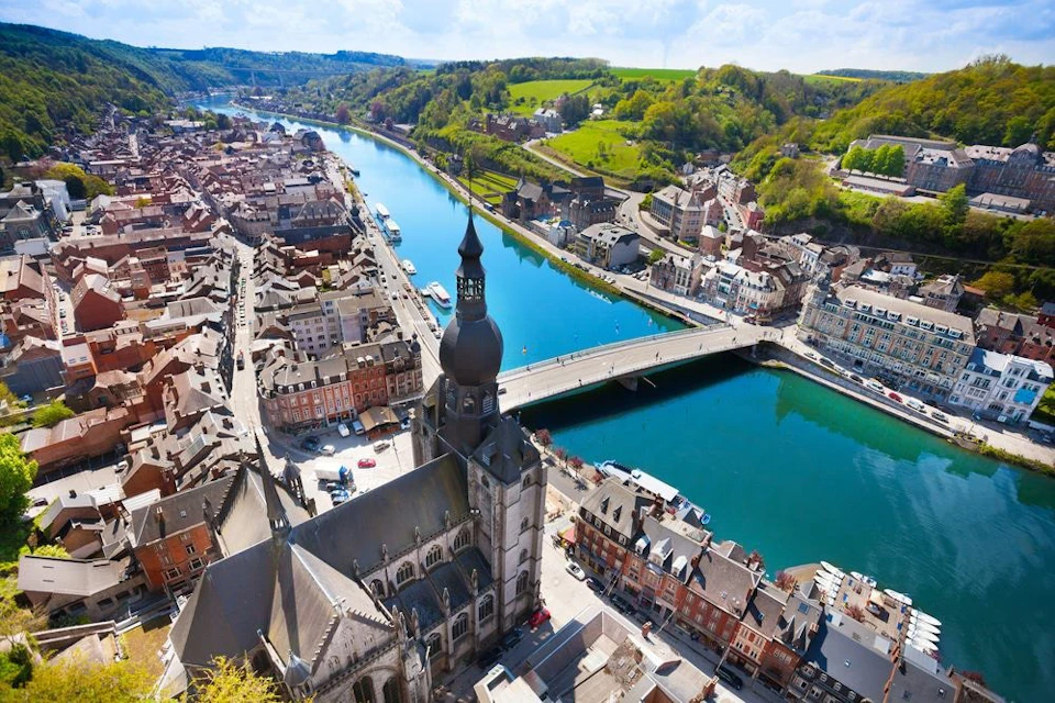 Aerial view of Dinant