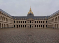 The interior courtyard of the Invalides Museum