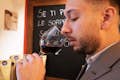 how to taste wine, first at the nose at wine tasting in Turin