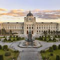 Una foto panoramica del Kunsthistorisches Museum di Vienna (Museo di Storia dell'Arte)