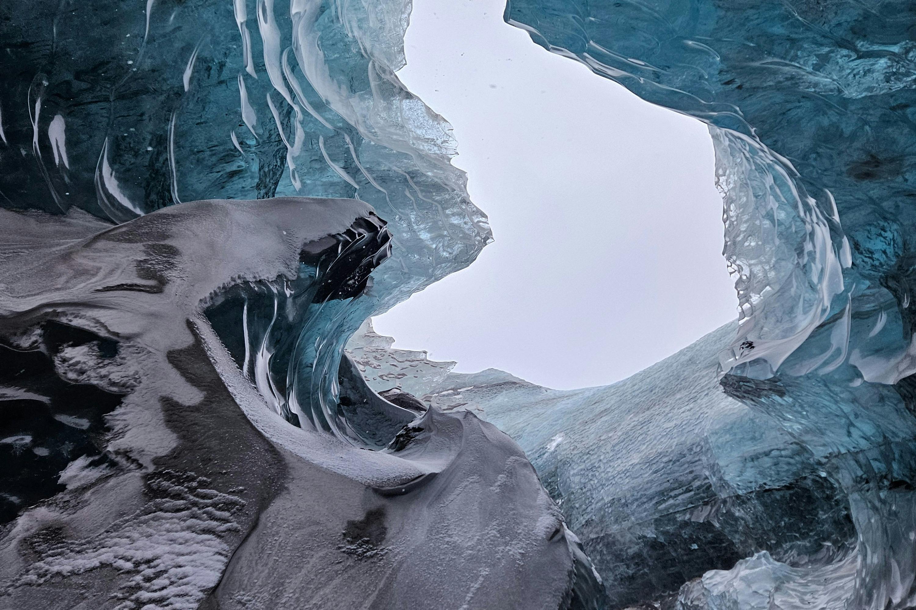 The sky viewed from the Ice cave