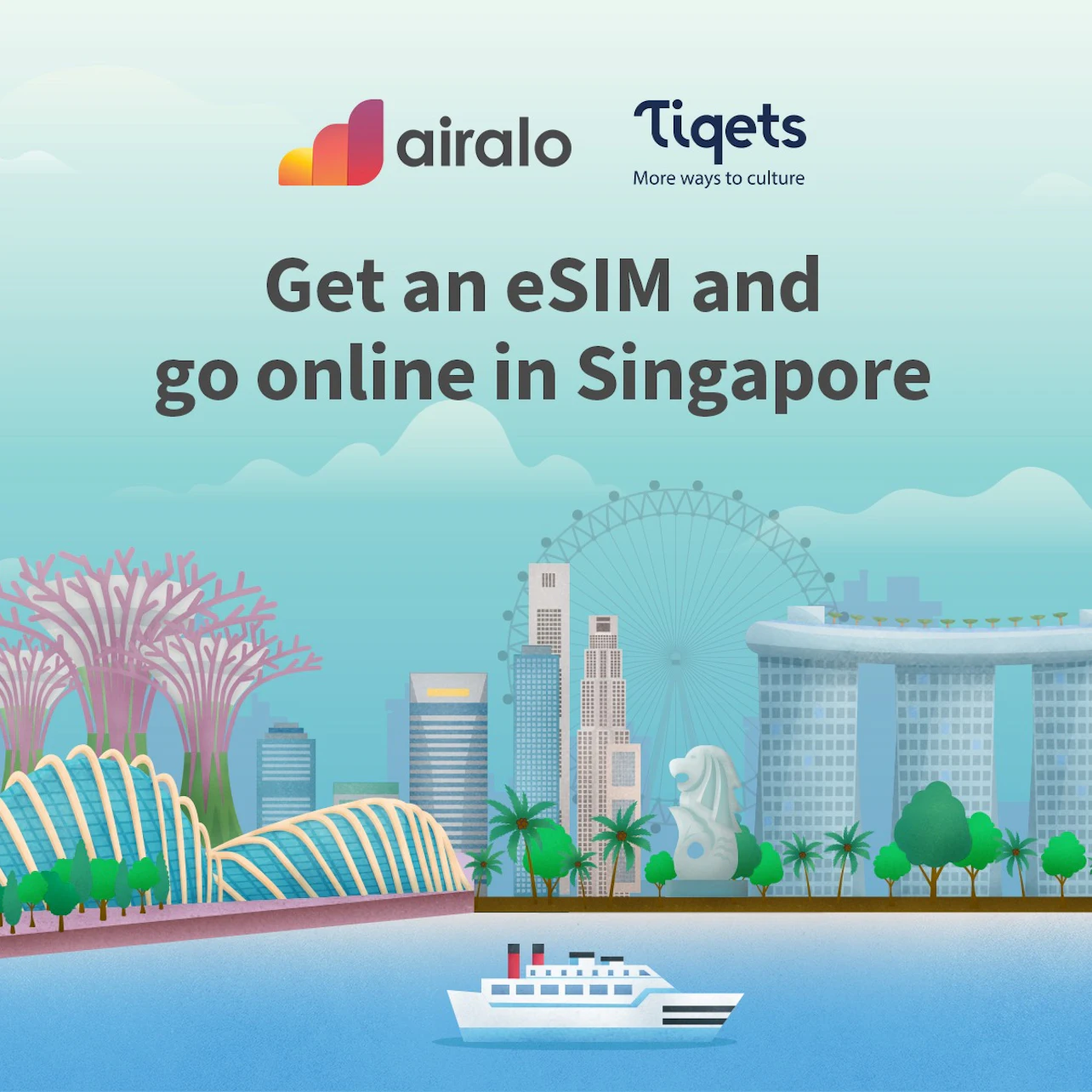 Singapore: Local eSIM by Airalo in Singapore β Tiqets