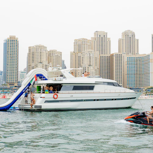 Dubai Harbour: Yacht Ride & Slide, Swim & Snorkel with BBQ Lunch - Photo 18