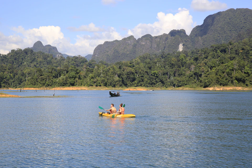 "Adventure Awaits: Explore Cheow Lan Lake by Self-Paddle Kayak!"