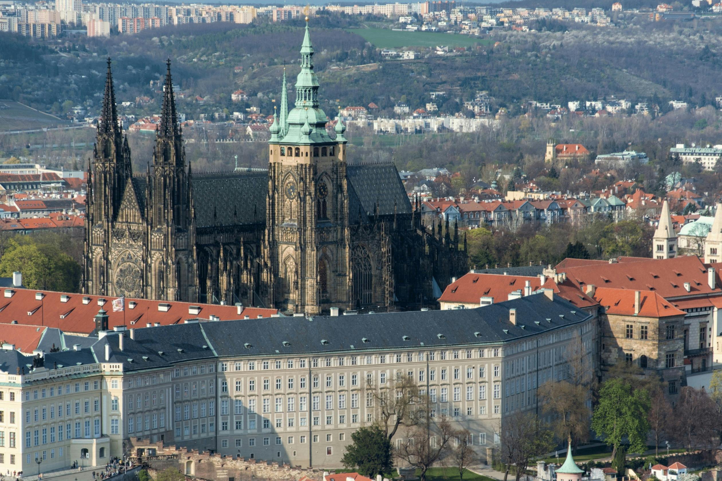 vue sur le château de Prague