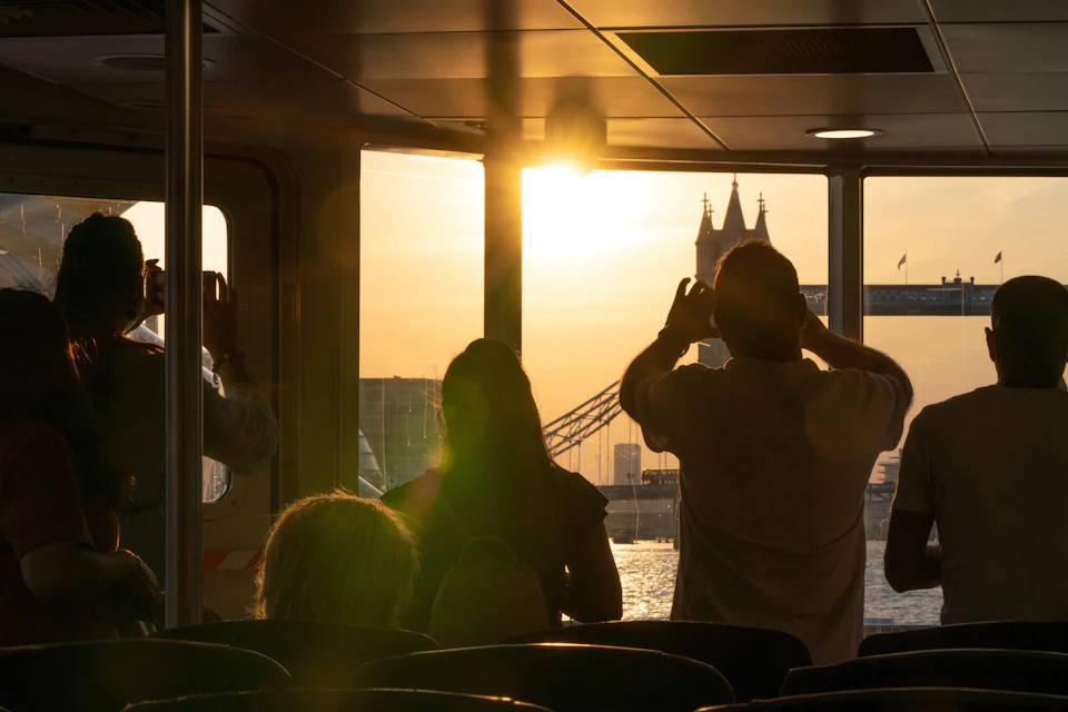 Uber Boat by Thames Clippers - The Tower Bridge at Sunset