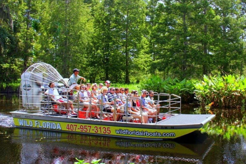 Maak zeker een ritje met de airboat in Wild Florida