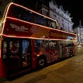 Bus with Christmas lights