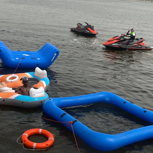 Dubai Harbour: Yacht Ride & Slide, Swim & Snorkel with BBQ Lunch - Photo 16