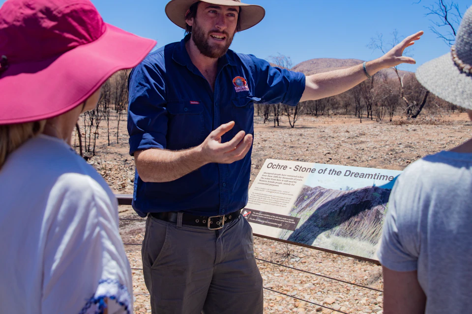 Ochre Pits with the supplier's guide