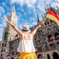 Woman with german flag