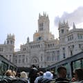 Vue du pont supérieur du Cybele Palace Madrid à bord d'un Big Bus Tour