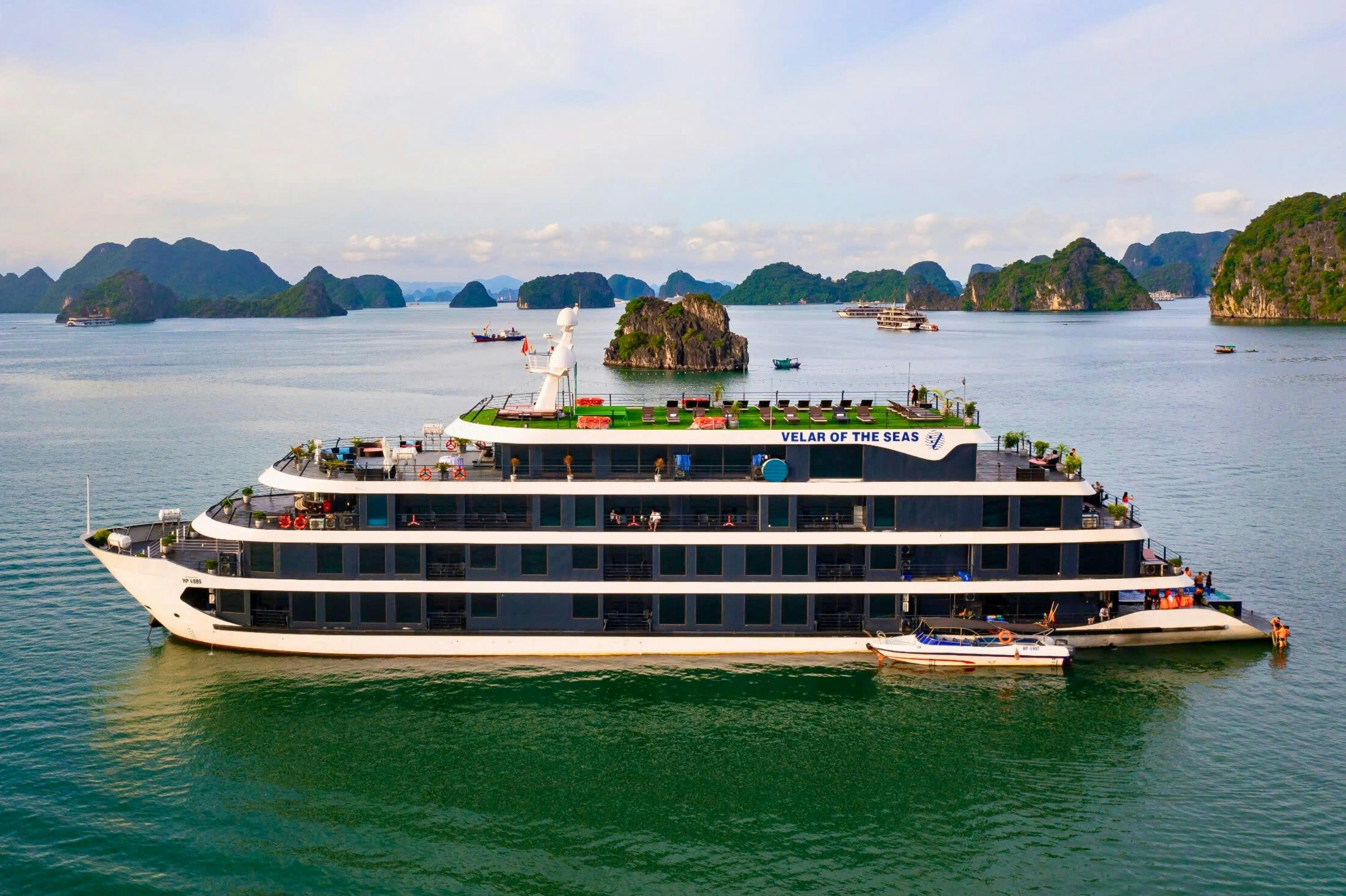 Baia di Ha Long e Lan Ha: 2D1N Velar of The Seas Tour in barca + Trasferimento opzionale — 8