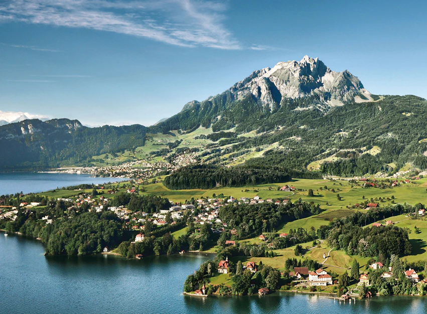 Monte Pilatus com transporte a partir de Zurique