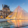 Fotomöjlighet vid Louvren