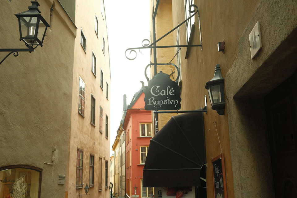Coffee shop in old town
