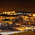 Widok Lizbony w nocy