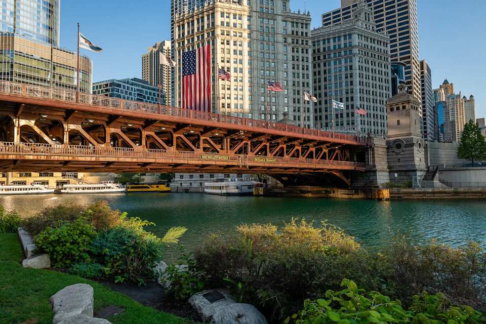 Michigan Avenue Bridge.