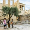 Admiring the Olive Tree right beneath the Erechtheion 