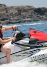 When you're two on the jet ski, driver and passenger can swap the positions during the tour.