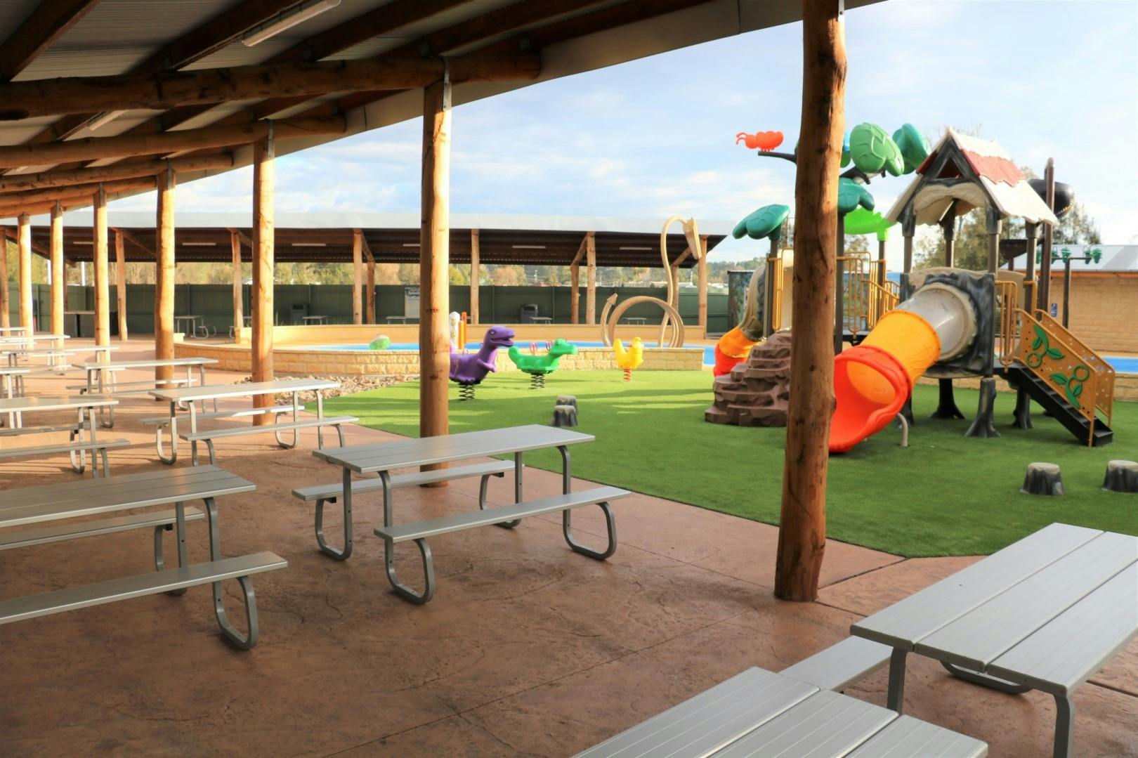 Playground area near Splash Bay Water Park
