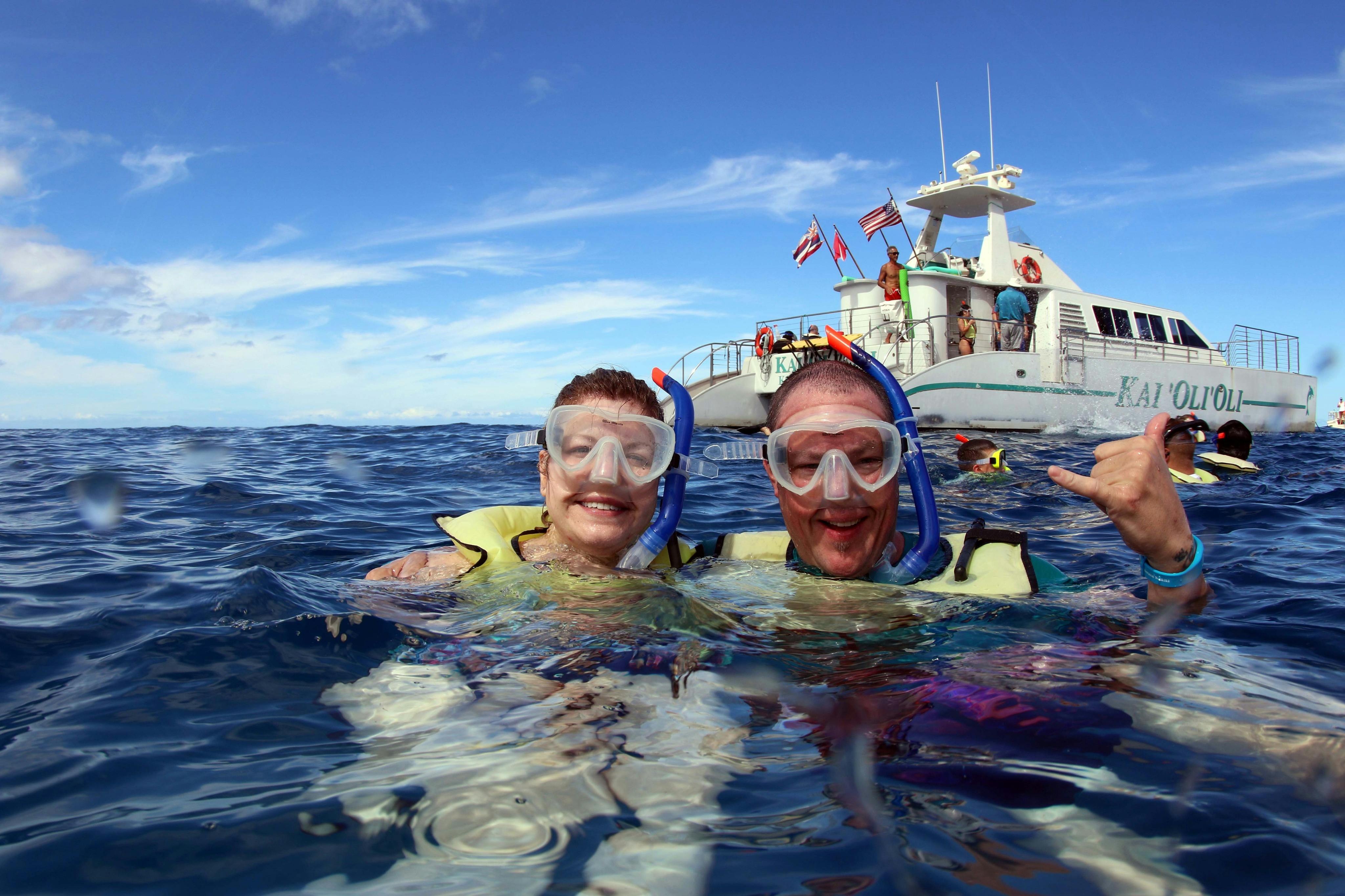 Hosté, kteří používají nejmodernější vybavení pro šnorchlování od dodavatele!
