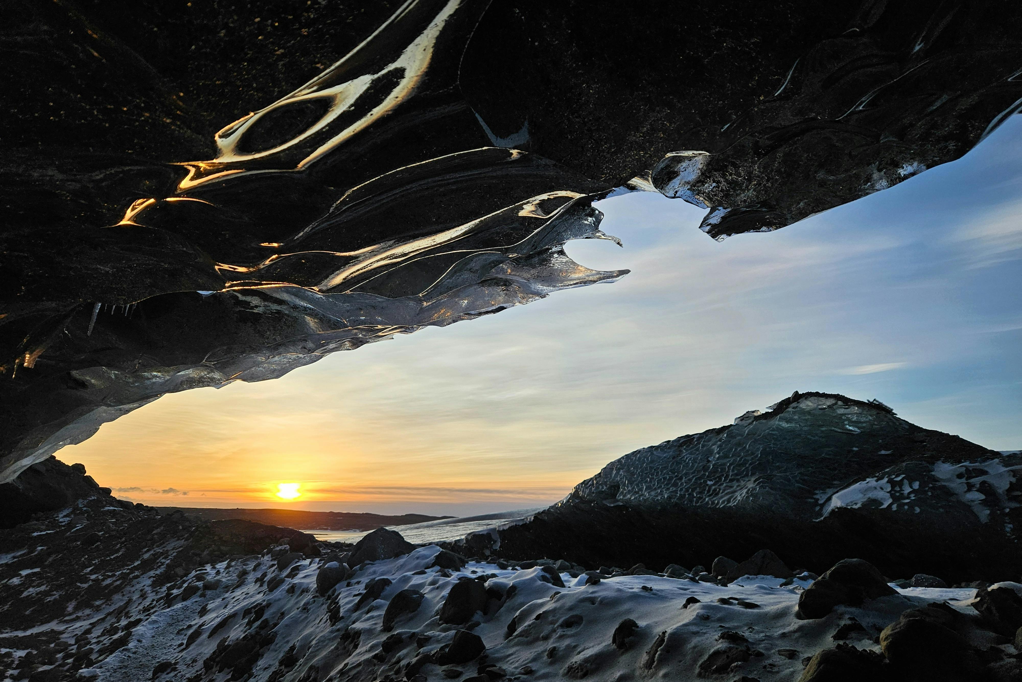 Sunrise in the Ice Caves