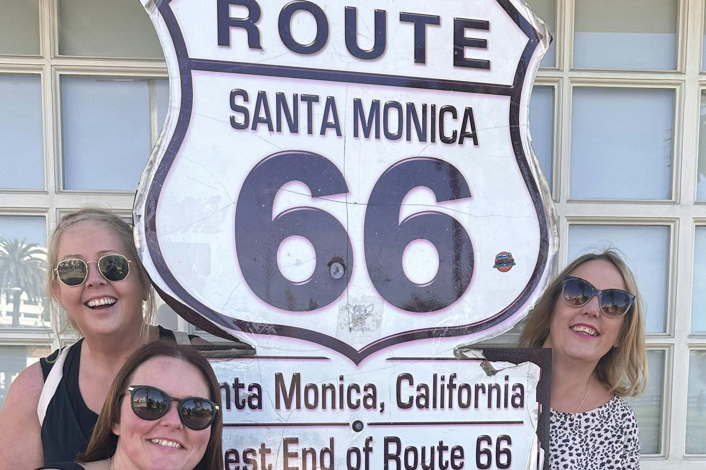 Route 66 ends at the Santa Monica Pier. 