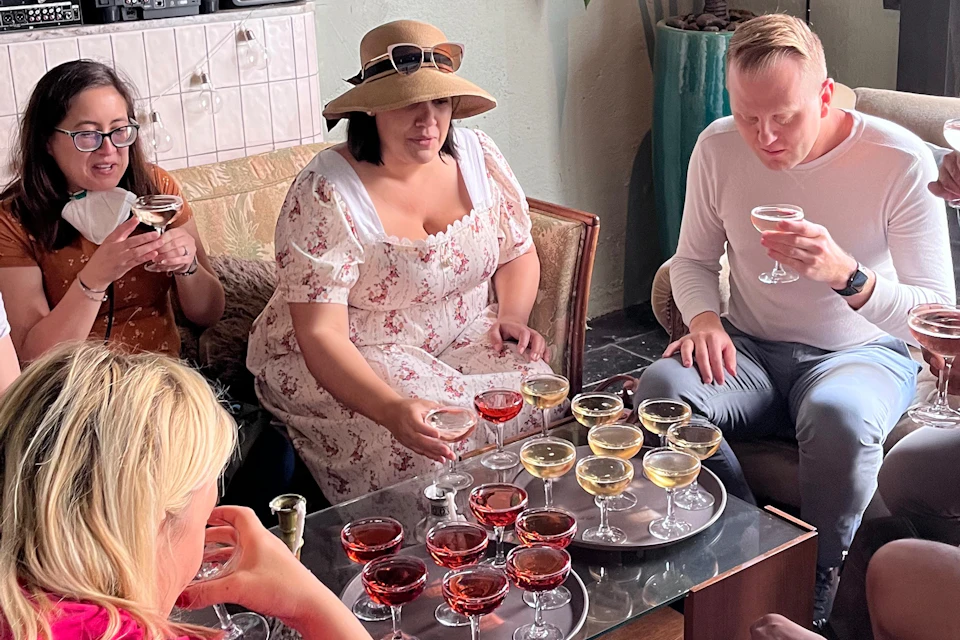 Local fruit and berry wine tasting