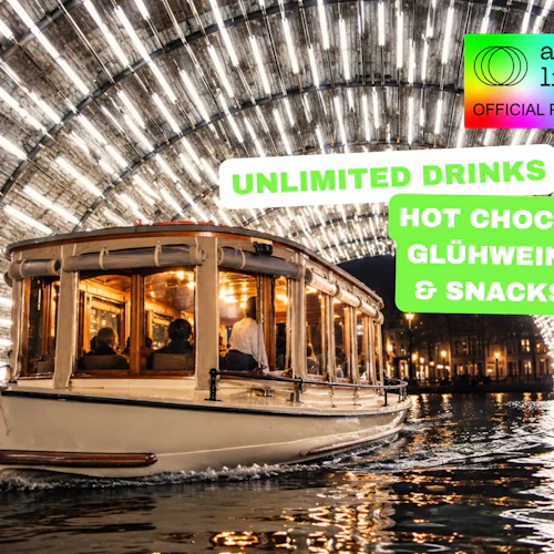 Amsterdam Light Festival: Saloon Boat Cruise + Optional Unlimited Drinks - Photo 1
