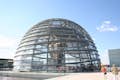 Dôme du Reichstag vu de l'extérieur