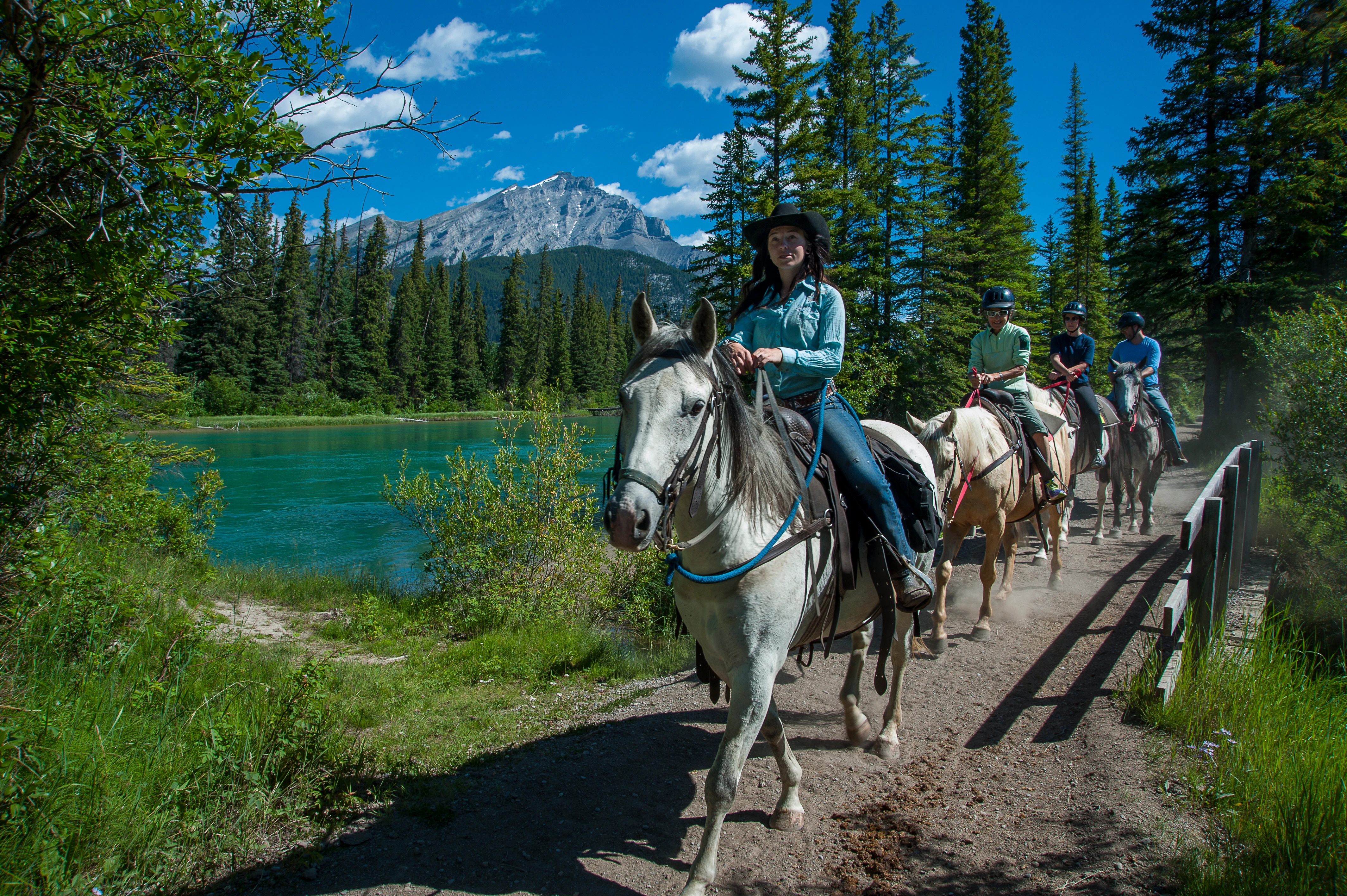 Bow River Horseback Ride from Banff