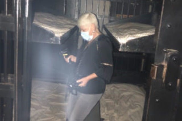 Il vecchio carcere di St. Augustine al buio