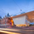 Stedelijk Museum Amsterdam - building by night
