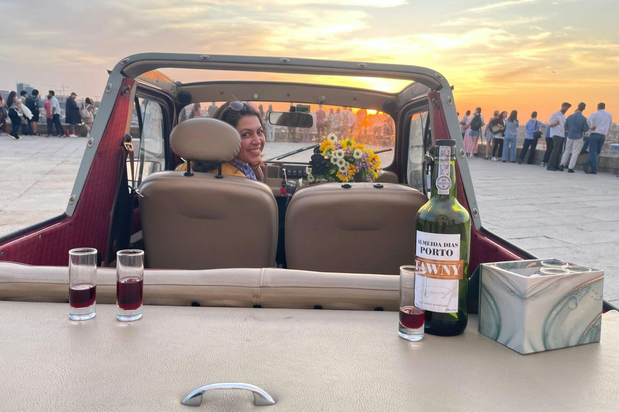 Sunset view with Port wine from the Monastery in Gaia.