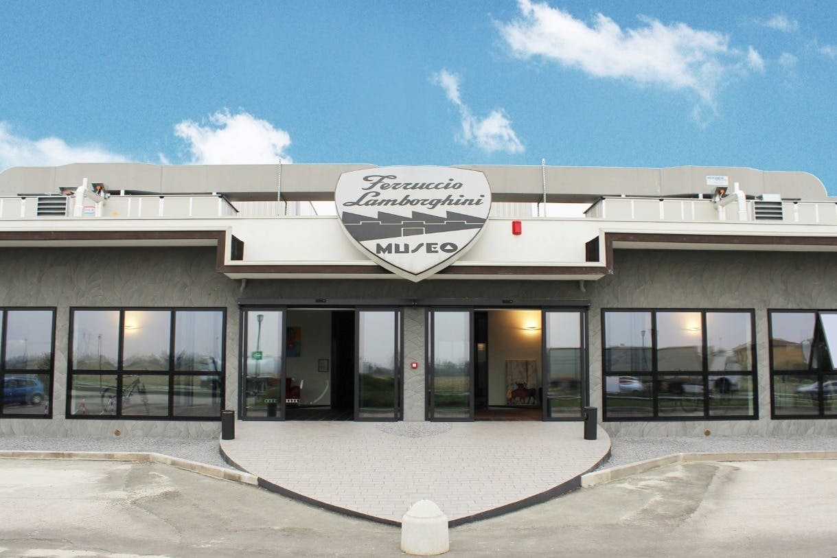 είσοδος του Μουσείου Ferruccio Lamborghini