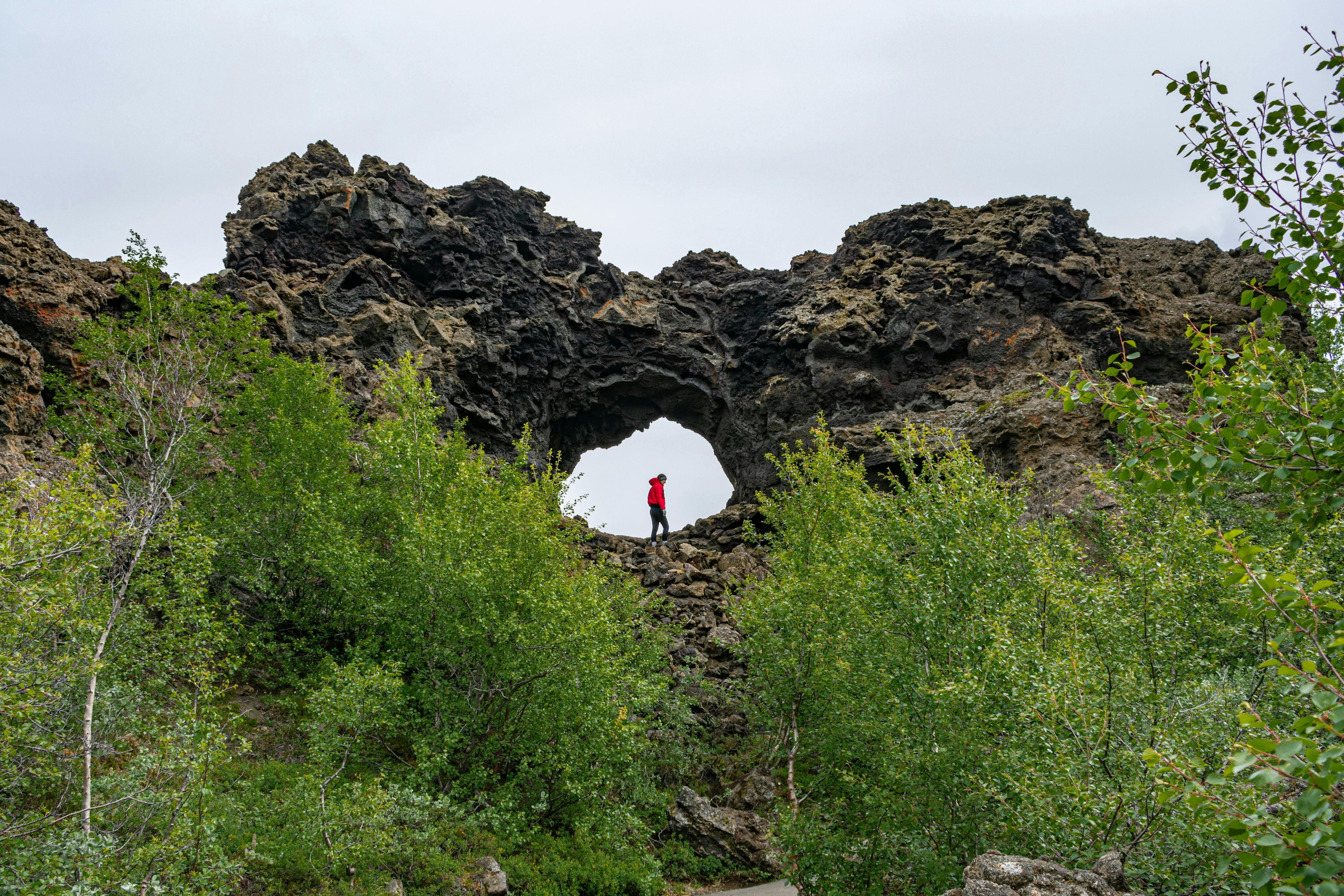 Sculptures de lave de Dimmuborgir