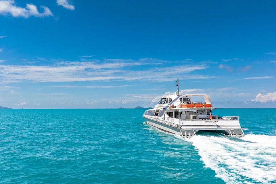 On the way to the Whitsunday Islands