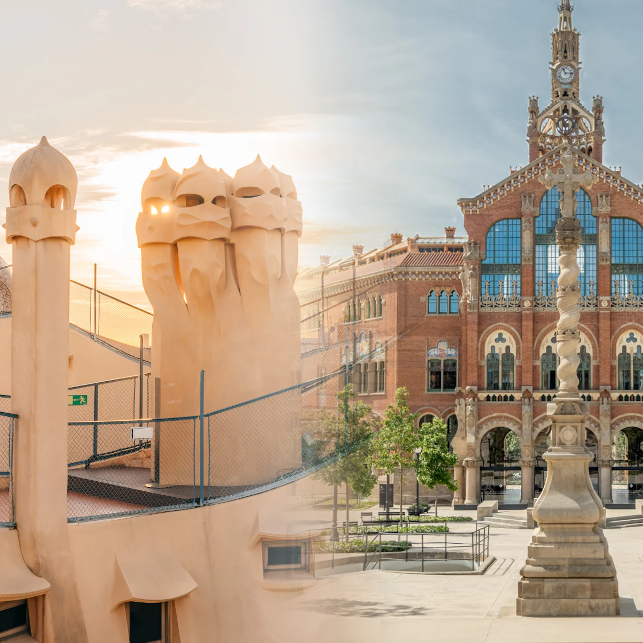 Casa Milà + Sant Pau Art Nouveau Site