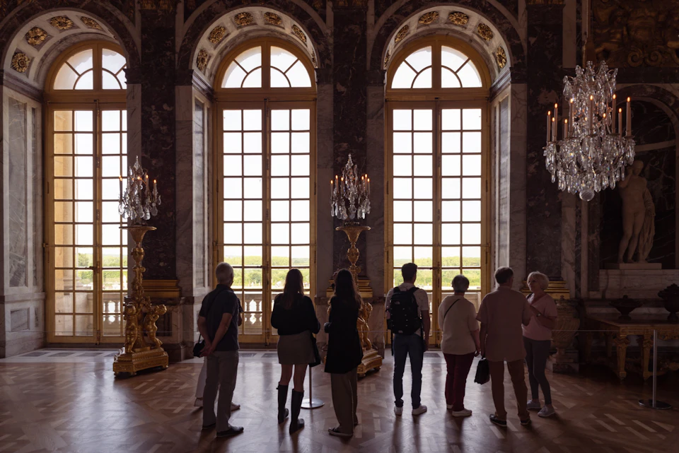 Group in the Hall of Mirrors