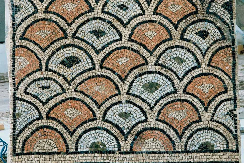 The mosaics on the floors of the domus