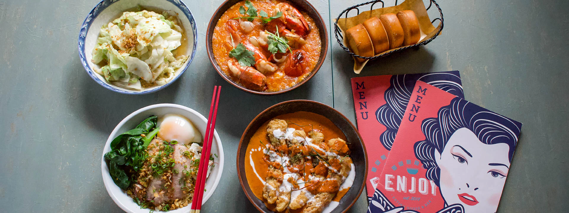 Enjoy Eating House & Bar: SGD60 Cash Voucher