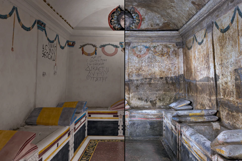 Tomb C of the Crystal Hypogeum. In its current and original state.