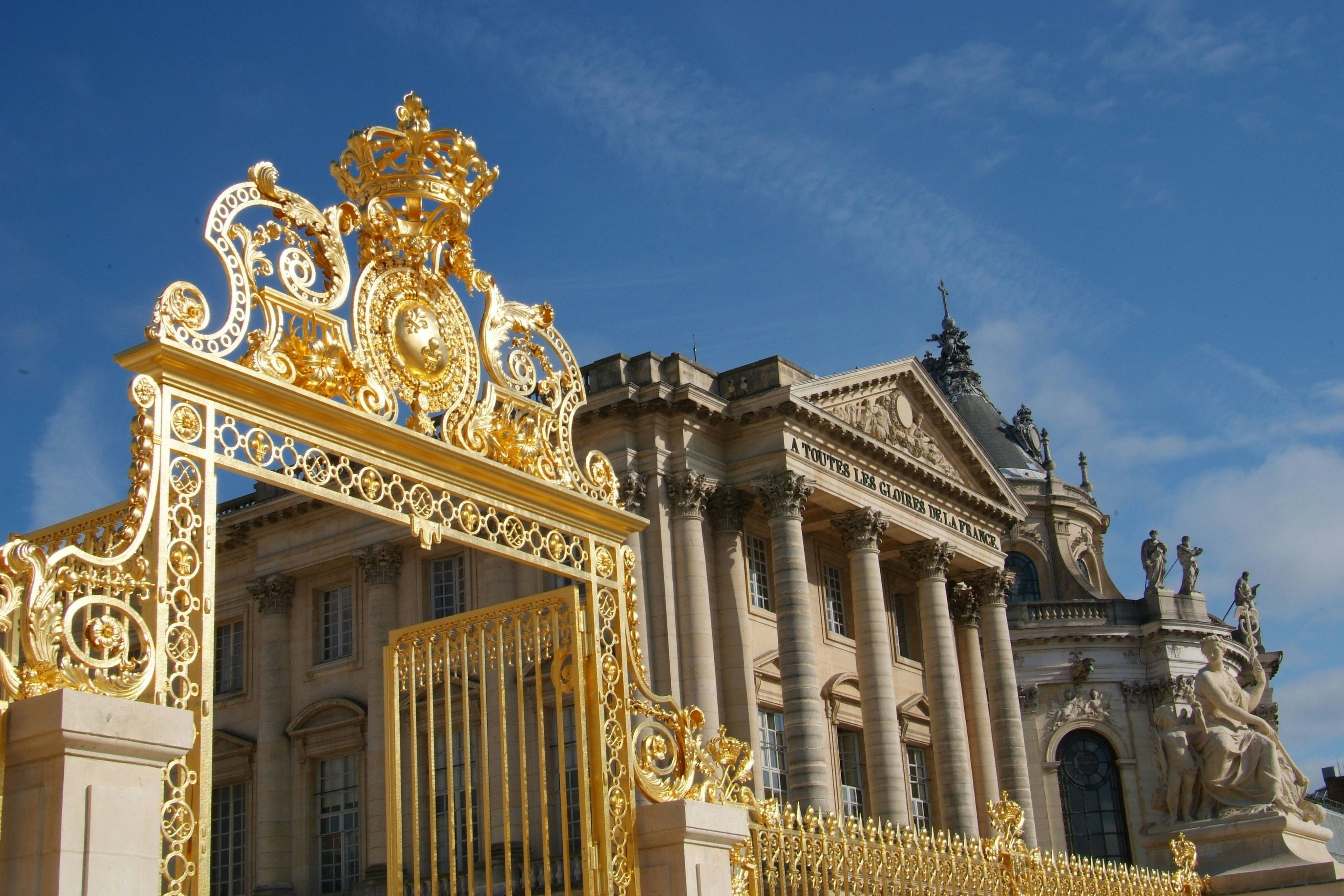 Palácio de Versalhes: apenas transporte de ida e volta