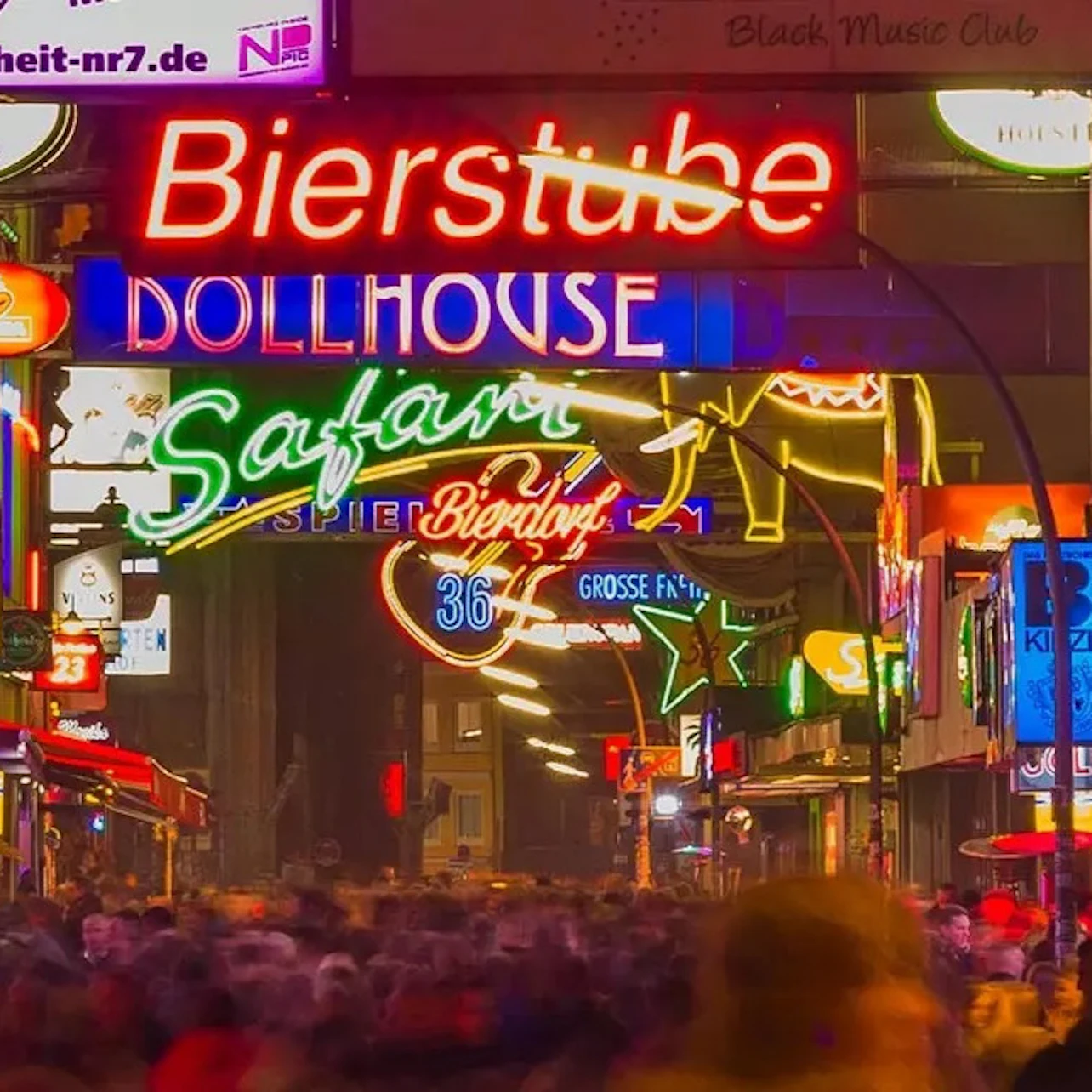 Reeperbahn Hamburgo: Visita guiada con bebida